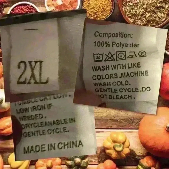 Floral Ruffle Sleeve Tiered Dress - 2XL, Cream and Orange Print - Picture 2 of 3